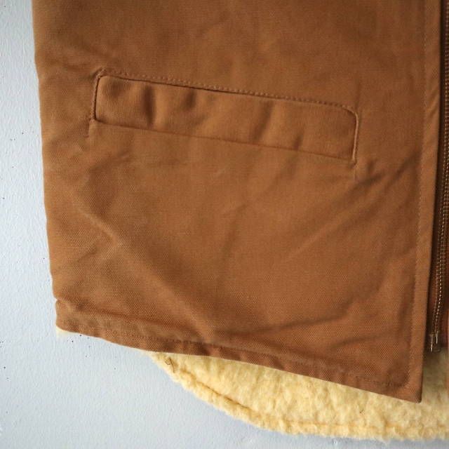 美品 80s 90s Carhartt ダックベスト キャメル カーハート - ベスト