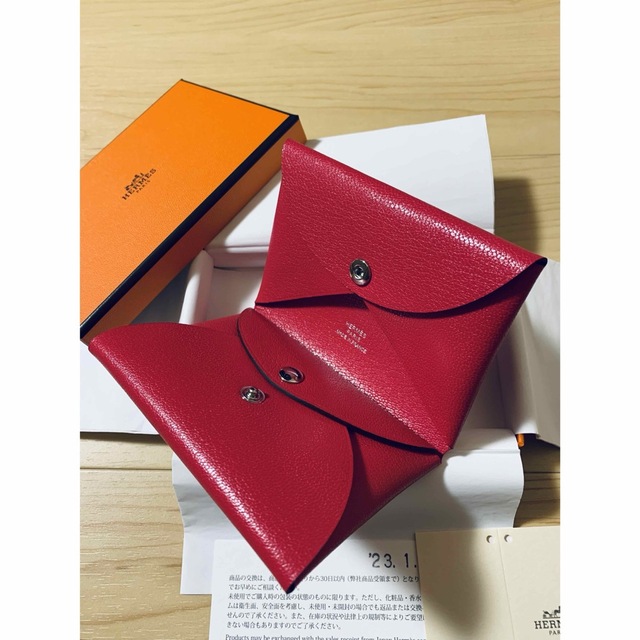 新品 HERMES エルメス カルヴィデュオ ピンク