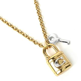 コーチ(COACH)の新品 コーチ COACH ネックレス PENDANT NECKLACE ゴールド(ネックレス)