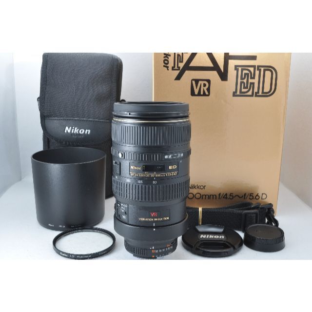 綺麗な品 ニコン AF VR-NIKKOR 80-400mm 4.5-5.6 D