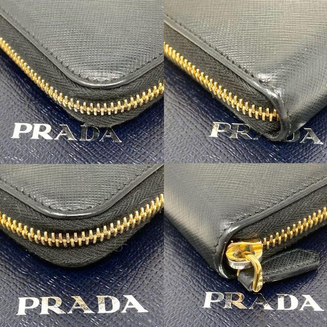 PRADA(プラダ)の【極美品】プラダ 長財布 サフィアーノレザー ラウンド 1ML506 レディースのファッション小物(財布)の商品写真