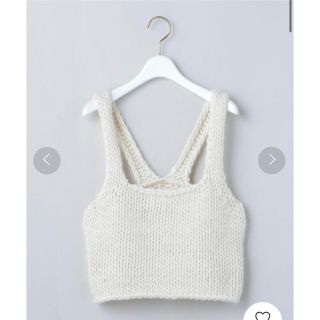 ビューティアンドユースユナイテッドアローズ(BEAUTY&YOUTH UNITED ARROWS)のroku WOOL ROVING KNIT CAMISOLE ニットキャミソール(キャミソール)