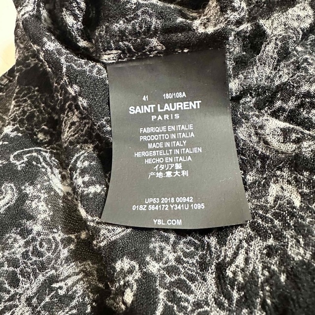 Saint Laurent(サンローラン)のSAINT LAURENT paisley embroidered shirt メンズのトップス(シャツ)の商品写真