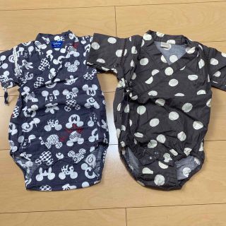 子供服 ロンパース 甚平 2枚セット(甚平/浴衣)