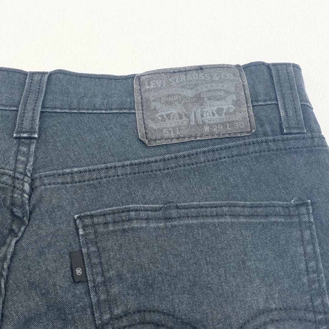 Levi's(リーバイス)のUS古着 リーバイス Levi's 511 ブラック デニム パンツ スキニー Slim Fit サイズ：W30 L29 【中古】 メンズのスーツ(スラックス/スーツパンツ)の商品写真