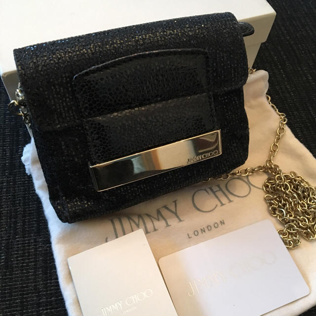 JIMMY CHOO(ジミーチュウ)の【極美品、送料無料】JIMMY CHOO ジミーチュウ ラメ ショルダーバック レディースのバッグ(ショルダーバッグ)の商品写真