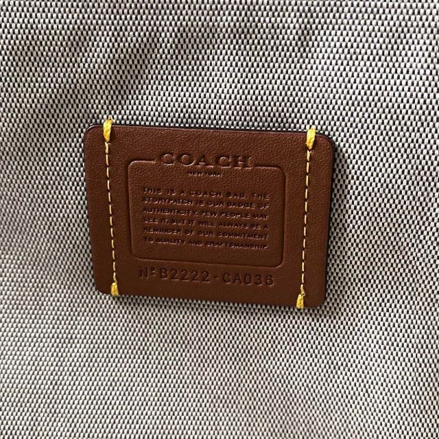 COACH(コーチ)の【希少・極美品】コーチ かごバッグ トートバッグ CA036 ポーチ ブルー レディースのバッグ(かごバッグ/ストローバッグ)の商品写真