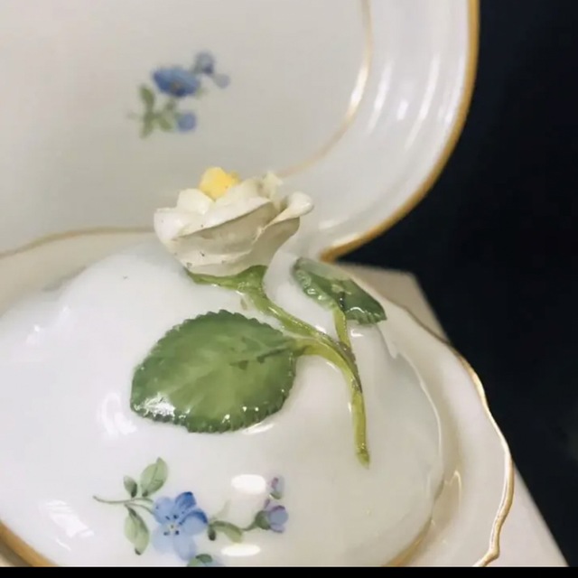 MEISSEN(マイセン)のオールドマイセン　小花散らし　ポット　トレイセット インテリア/住まい/日用品のキッチン/食器(食器)の商品写真