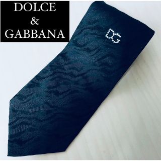 ドルチェアンドガッバーナ(DOLCE&GABBANA)のドルチェアンドガッバーナ　ドルガバ　ネクタイ　スワロフスキー　ロゴ(ネクタイ)