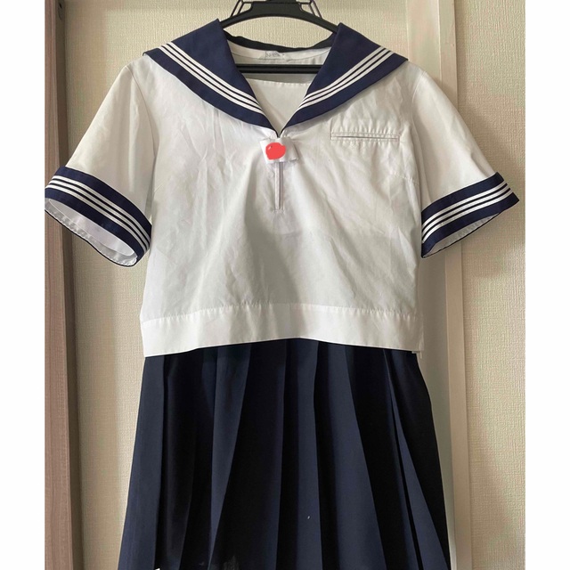 可愛い♡コスプレ用衣装夏服セーラー服上下セット本物制服ギャルプリーツスカート