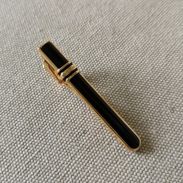 MONTBLANC(モンブラン)のMontblanc/モンブラン　タイピン　ネクタイピン　オニキス　ゴールド メンズのファッション小物(ネクタイピン)の商品写真