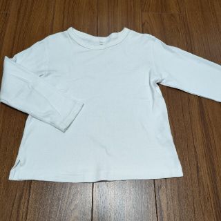 ジーユー(GU)の長袖　カットソー　白(Tシャツ/カットソー)