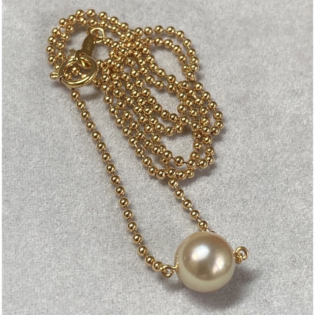 ✧*。MIKIMOTO K18一粒パールネックレス✧*。