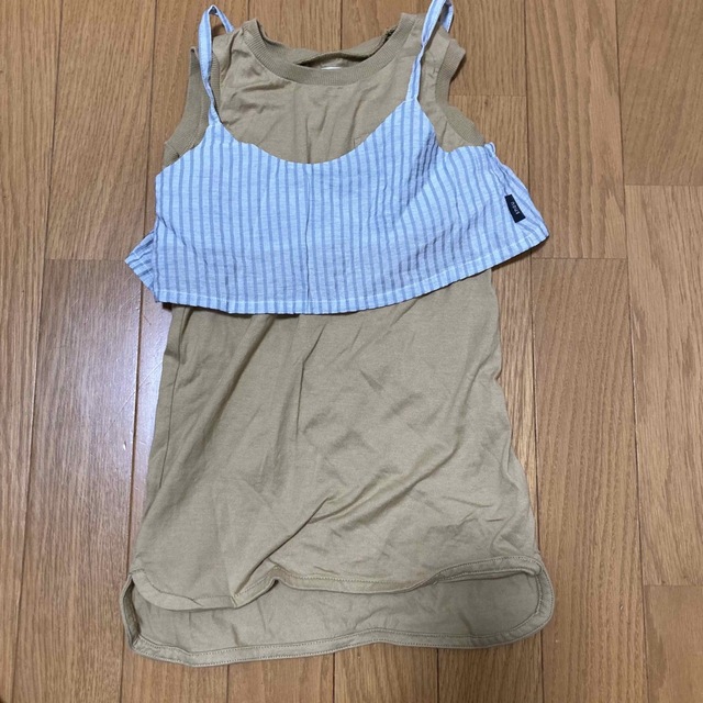 キムラタン(キムラタン)のnous ノウズ　ノースリーブワンピース　90センチ キッズ/ベビー/マタニティのキッズ服女の子用(90cm~)(ワンピース)の商品写真