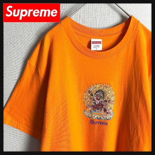 美品☆最高デザイン☆Lサイズ☆神様ファイヤー】シュプリーム Tシャツ