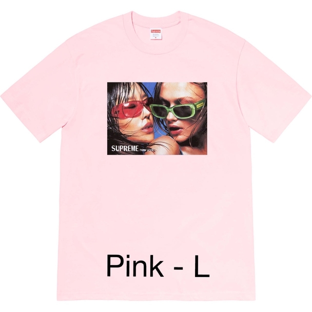 Supreme(シュプリーム)の【完売品】Supreme Eyewear Tee pink L メンズのトップス(Tシャツ/カットソー(半袖/袖なし))の商品写真