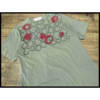 コムデギャルソン(COMME des GARCONS)の専用　コムデギャルソン シャツ ドット 花柄 落書き Tシャツ L(Tシャツ/カットソー(半袖/袖なし))