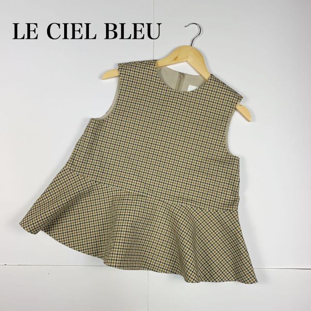 美品✨LE CIEL BLEU ルシェルブルー ノースリーブトップス チェック柄