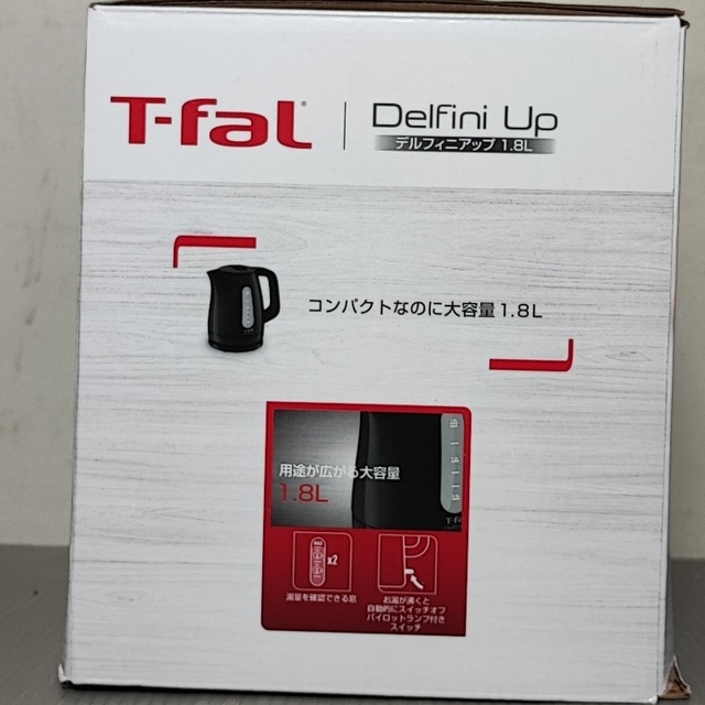 T-fal(ティファール)のティファール T-fal KO1738JP 電子ケトル デルフィニアップ 1.8 スマホ/家電/カメラの生活家電(電気ポット)の商品写真