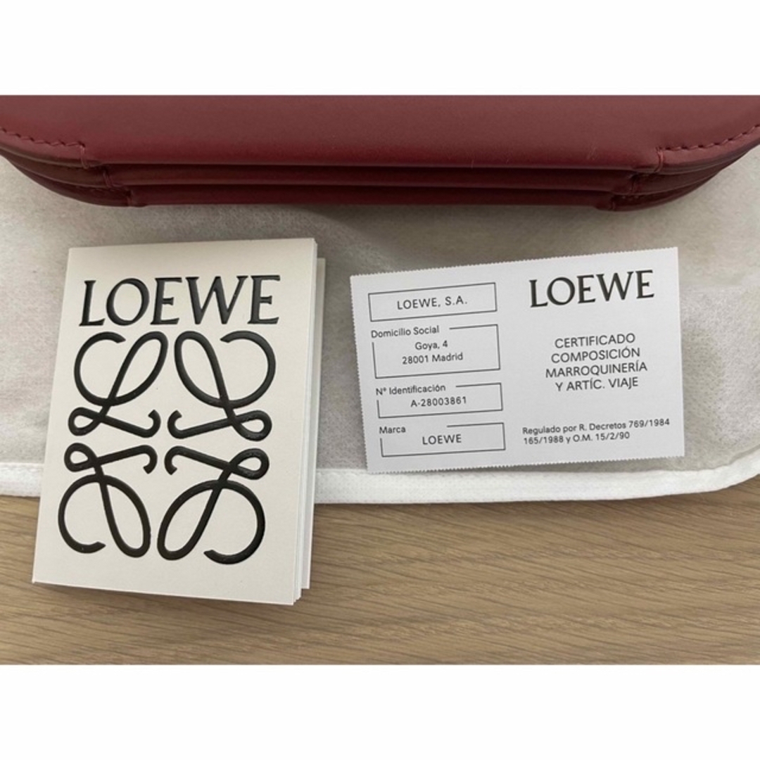 【新品訳あり】LOEWEロエベ　GOYA アコーディオンクラッチ