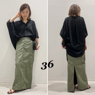 アパルトモンドゥーズィエムクラス(L'Appartement DEUXIEME CLASSE)の【L'Appartement 】CIOTA Cargo Maxi Skirt36(ロングスカート)