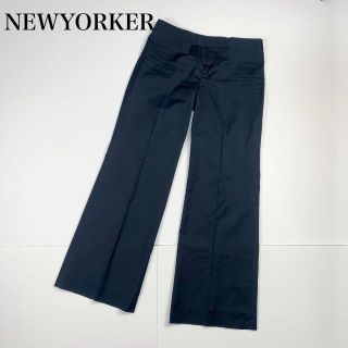 ニューヨーカー(NEWYORKER)のNEWYORKERニューヨーカー センタープレスパンツ スーツ ネイビー13LL(カジュアルパンツ)