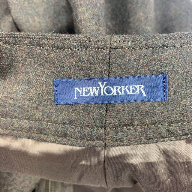 美品✨NEWYORKER ニューヨーカー ハーツパンツ ブラウン 13 ウールブランド