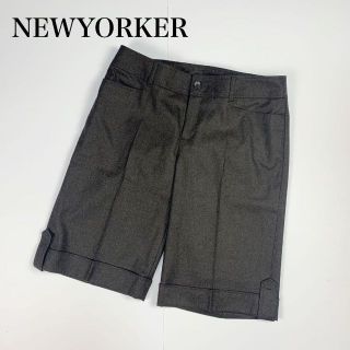 ニューヨーカー(NEWYORKER)の美品✨NEWYORKER ニューヨーカー ハーツパンツ ブラウン 13 ウール(ハーフパンツ)