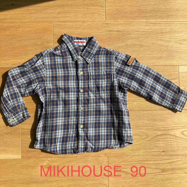 mikihouse(ミキハウス)の☆MIKI HOUSE☆ ミキハウス チェックシャツ　男の子 90 キッズ/ベビー/マタニティのキッズ服男の子用(90cm~)(ブラウス)の商品写真