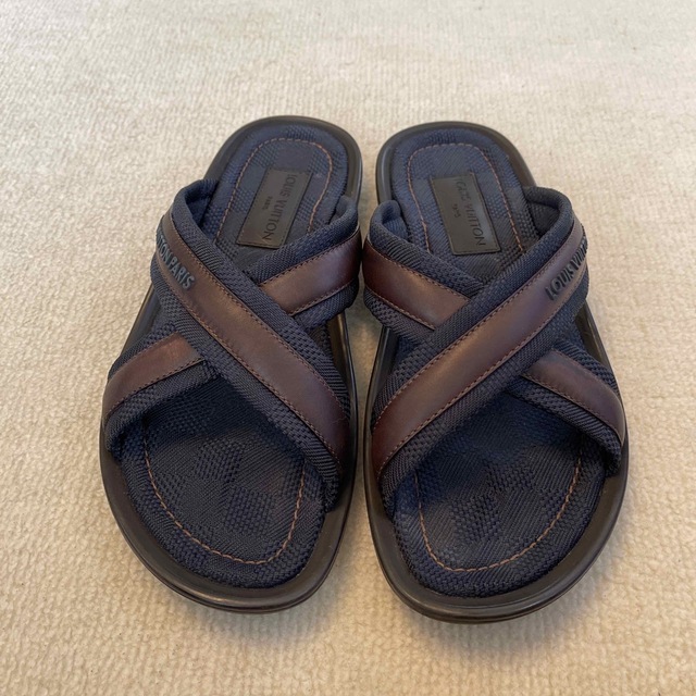 ルイヴィトンサンダルメンズ☆ダミエ柄☆お値下げ☆ 日本未入荷 www