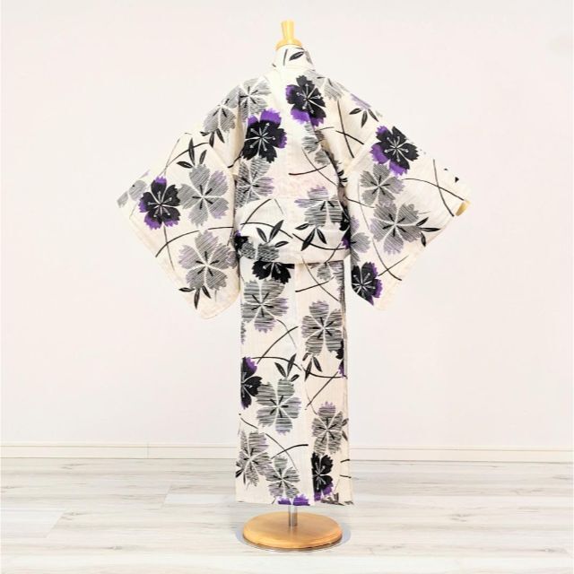Amazon | [YIZELVDUI] 浴衣 レディース かわいい 紫色 花柄