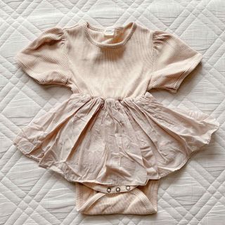 ザラキッズ(ZARA KIDS)の美品　monbebe 半袖ロンパース　L(ロンパース)