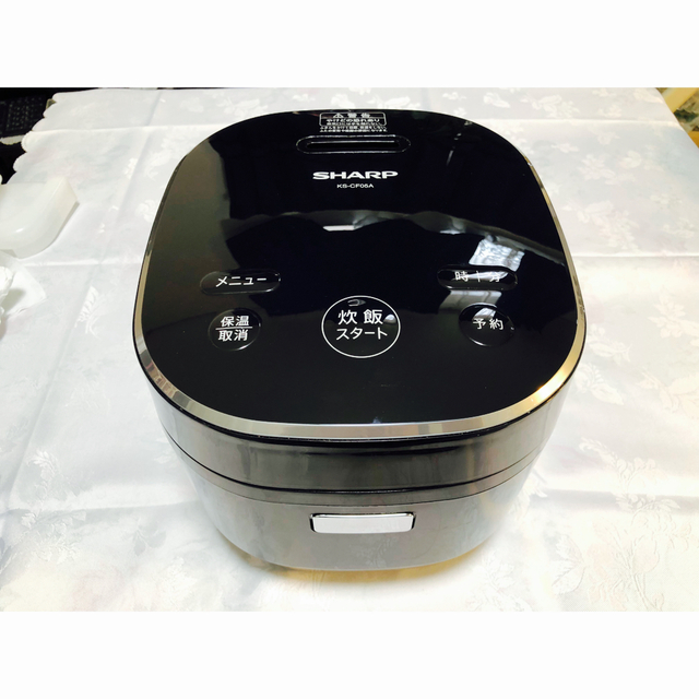【SHARP】3合炊き ジャー炊飯器 KS-CF05A-B  2019年製