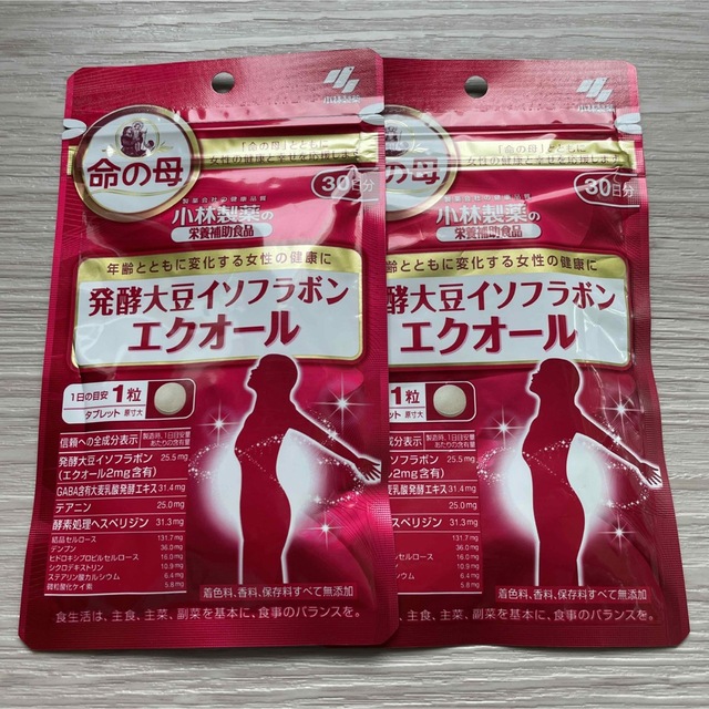 小林製薬(コバヤシセイヤク)の小林製薬の栄養補助食品 発酵大豆イソフラボン エクオール 30粒 コスメ/美容のダイエット(ダイエット食品)の商品写真