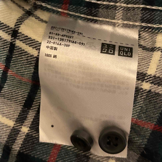 UNIQLO(ユニクロ)のUNIQLO チェック柄　綿シャツ　サイズS メンズのトップス(シャツ)の商品写真