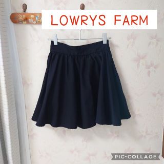 ローリーズファーム(LOWRYS FARM)の美品　ローリーズファーム　黒ミニスカート(ミニスカート)