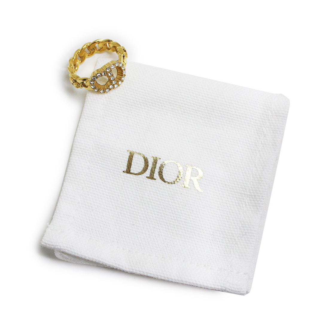 クリスチャンディオール クレール ディー リュヌ ラインストーン リング 指輪 ゴールド M #12号 R0988CDLCY Christian  Dior（新品・未使用品）