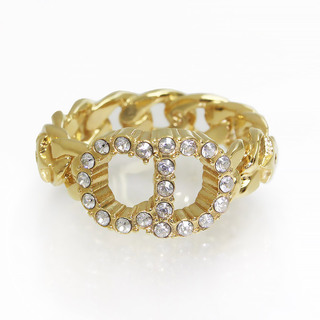 クリスチャンディオール(Christian Dior)のクリスチャンディオール クレール ディー リュヌ ラインストーン リング 指輪 ゴールド  M #12号 R0988CDLCY Christian Dior（新品・未使用品）(リング(指輪))