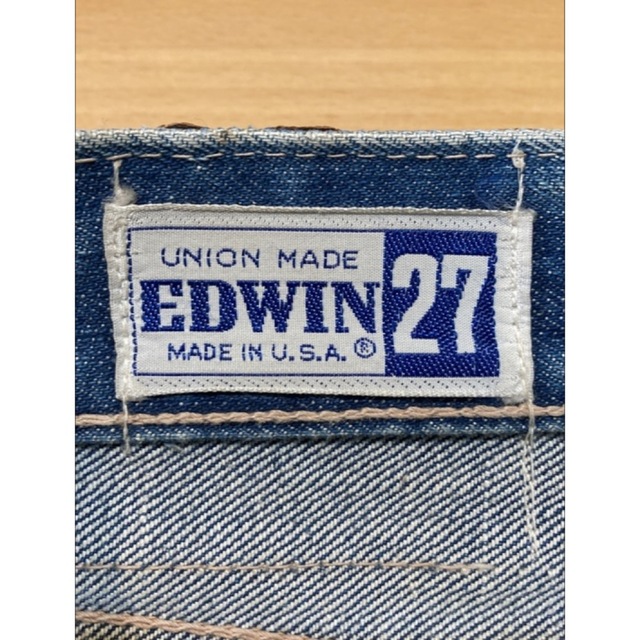 EDWIN(エドウィン)の希少ビンテージEDWINエドウィンUSAデニムベルボトムパンツ70s80sフレア メンズのパンツ(デニム/ジーンズ)の商品写真