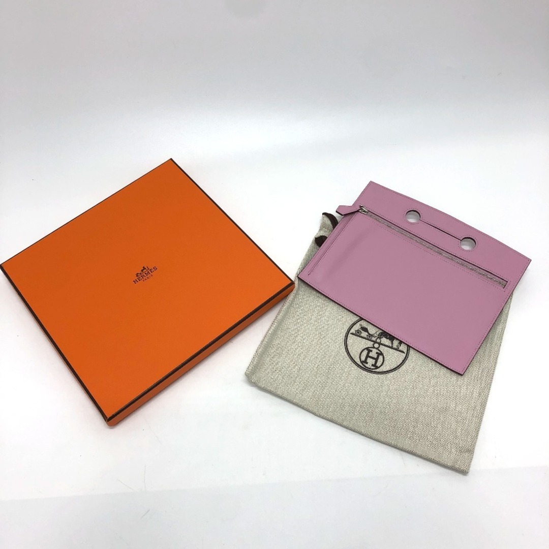 Hermes(エルメス)のエルメス HERMES バーキン バッグポケット 外付け　カバン ポーチ スイフト Z刻 ピンク 美品 レディースのファッション小物(ポーチ)の商品写真