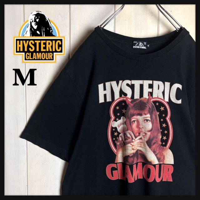希少ヒスガール】ヒステリックグラマー☆デカロゴ入りTシャツ センター