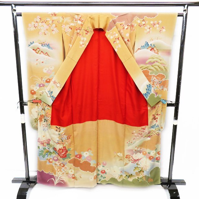振袖 着物 中古 アンティーク 身丈159cm 裄63cm M A853-8 振袖 着物 中古 アンティーク 身丈159cm 裄63cm M A853-8