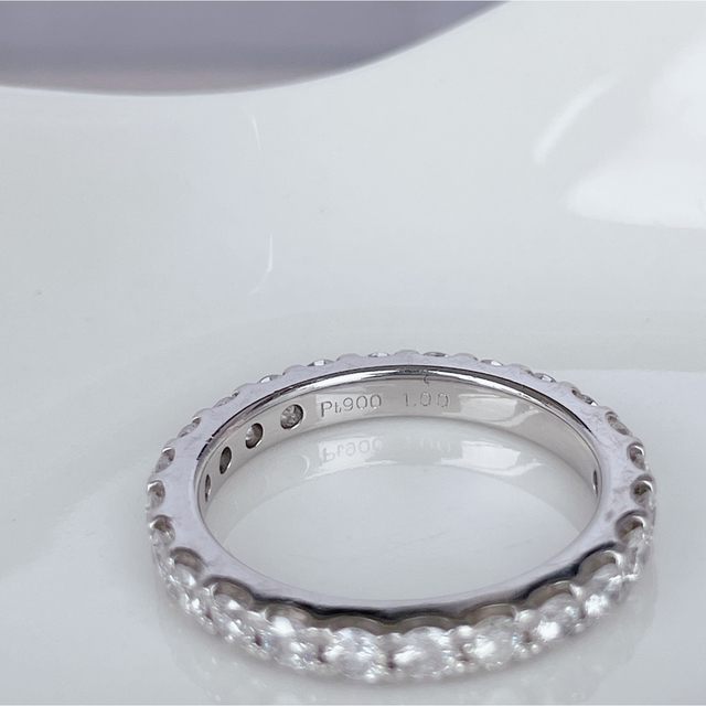 PT900 フルエタニティー　ダイヤモンドリング レディースのアクセサリー(リング(指輪))の商品写真