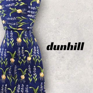 ダンヒル(Dunhill)の【4950】美品！dunhill ダンヒル　ネクタイ　ブルー系　球根柄(ネクタイ)