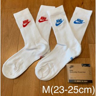 ナイキ(NIKE)の新品　ナイキ　M(23-25cm)  エッセンシャル　クルーソックス　2色セット(ソックス)