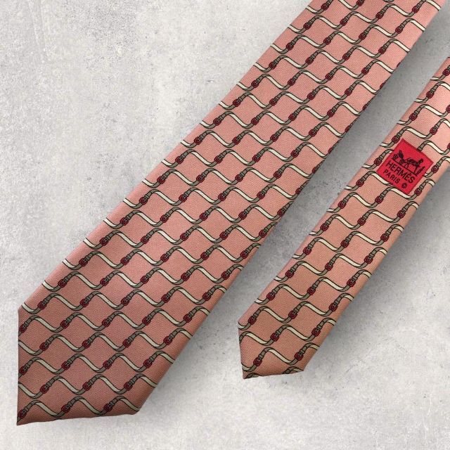 Hermes - 【4939】美品ー良品!エルメス ネクタイ ピンク系.の通販 by ...