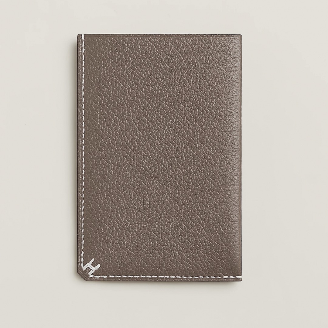 HERMES カードケース Hセリエ エトゥープ 新品未使用