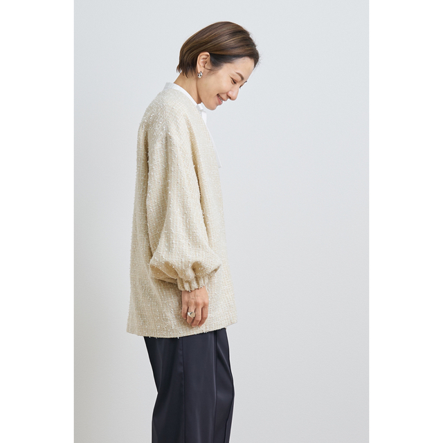 今期 yori ヨリ ミックスツイード ジャケット | tspea.org