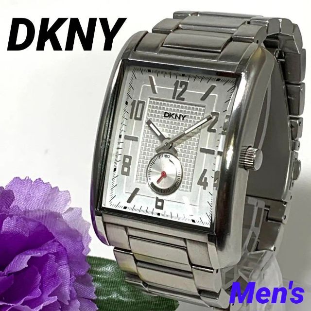 DKNY(ダナキャランニューヨーク)の798 DKNY ダナキャラン ニューヨーク メンズ 時計 クオーツ 電池交換済 メンズの時計(腕時計(アナログ))の商品写真