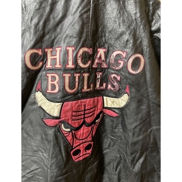 90s BULLS シカゴ ブルズ レザージャケット NBAの通販 by Ty's shop